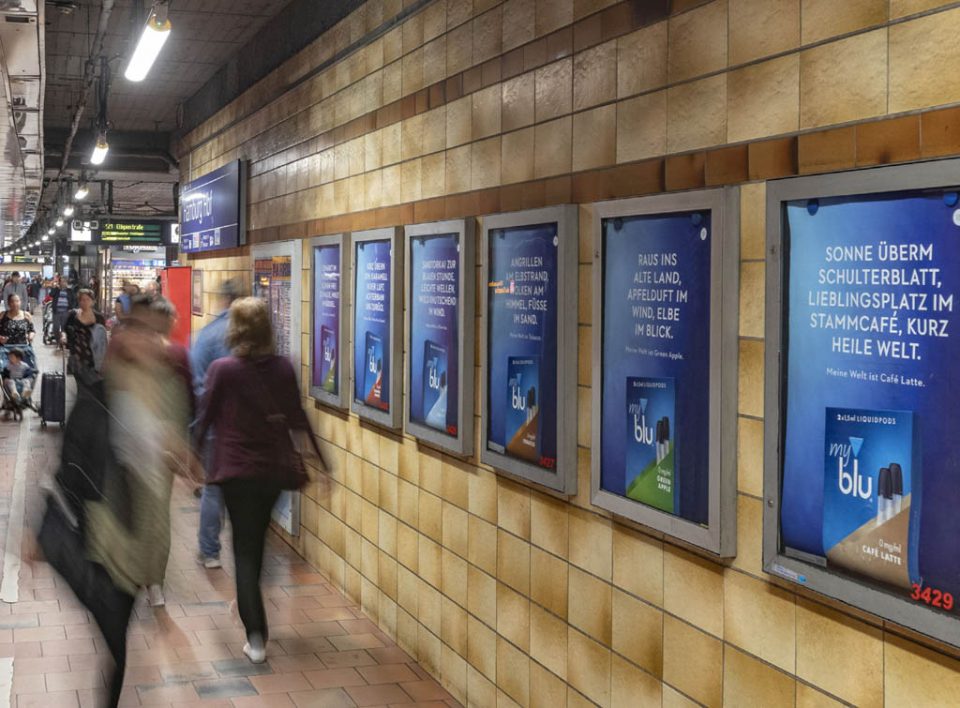 systèmes de publicité dans les gares en Allemagne